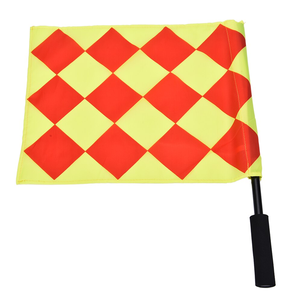 Scheidsrechter Voetbal Vlag Fair Play Sport Match Voetbal Grensrechter Vlaggen Scheidsrechter Apparatuur + Draagtas