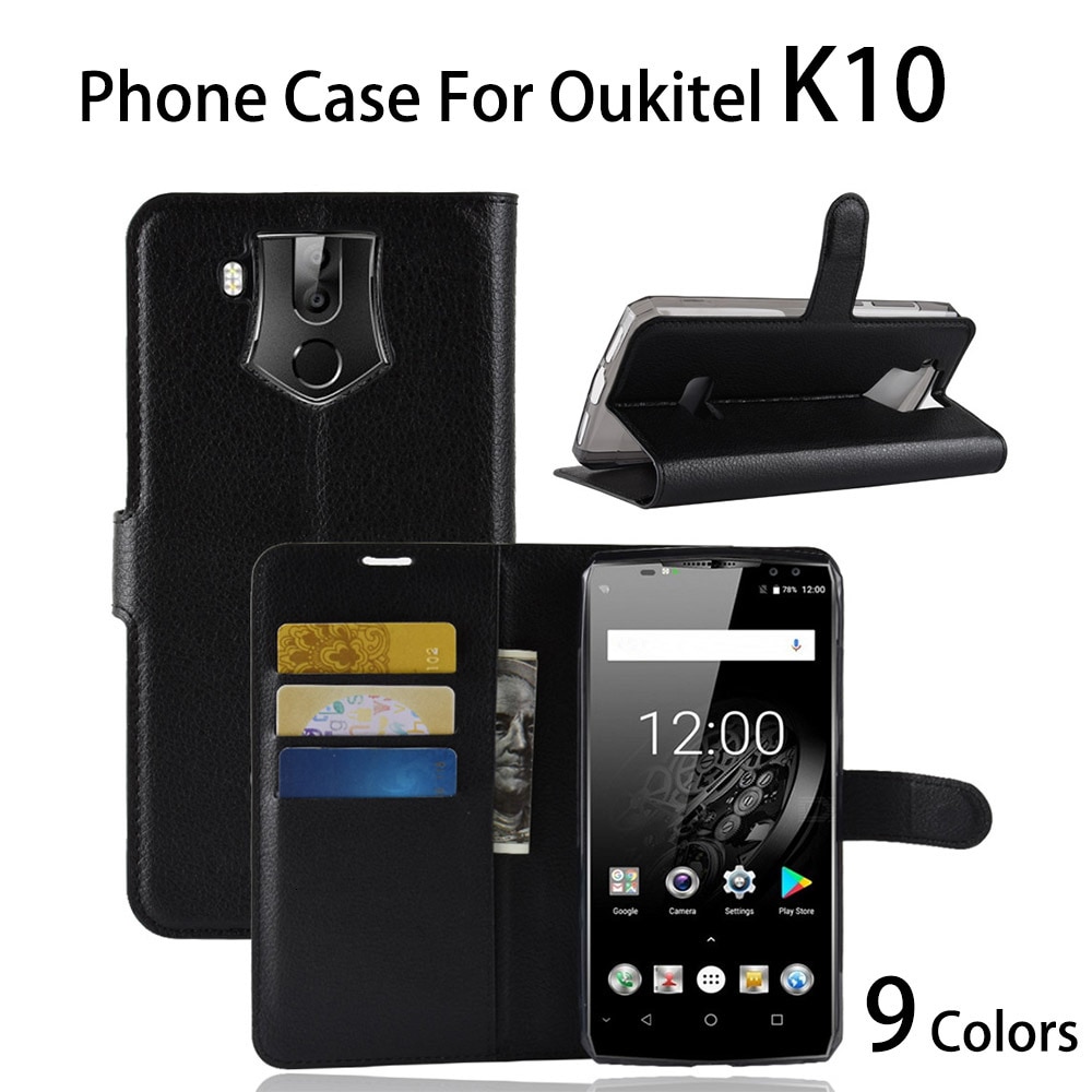 Oukitel K10 Back Cover Leather Flip Case Phone Case For Oukitel K10 Business Phone Bags Wallet Case Fitted Case