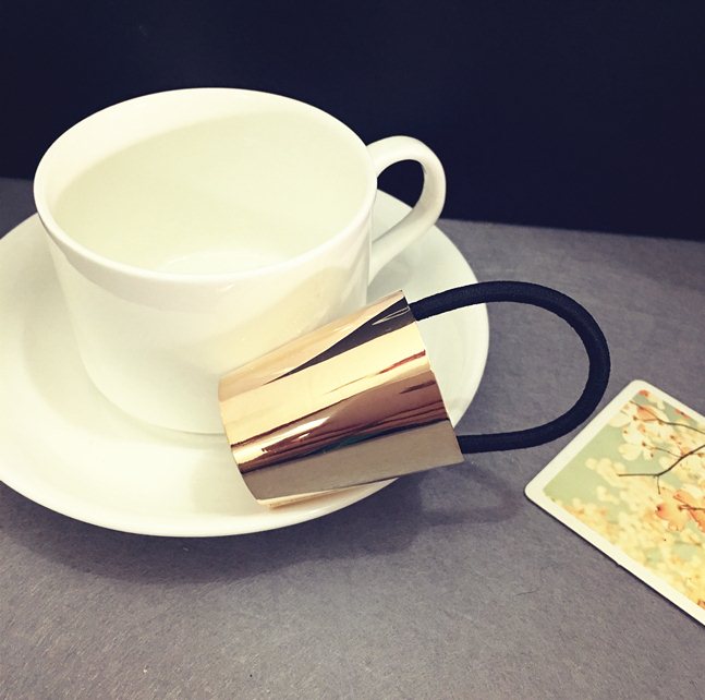 coletero elástico estilo Punk, accesorios para el cabello, banda para el pelo, anillo de pelo redondo Retro Vintage para mujer, Scrunchy con caja