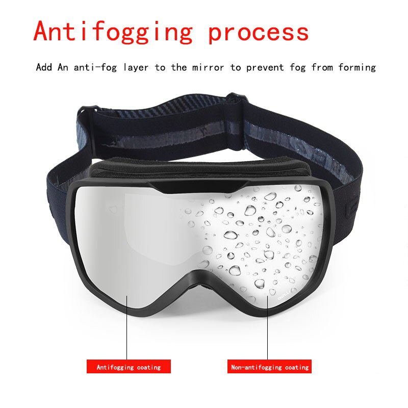 Double-Layer Skibril Grote Cilindrische Double-Layer Anti-Fog Ski Bril Voor Mannen En Vrouwen Ski apparatuur Kan Dragen Bijziendheid