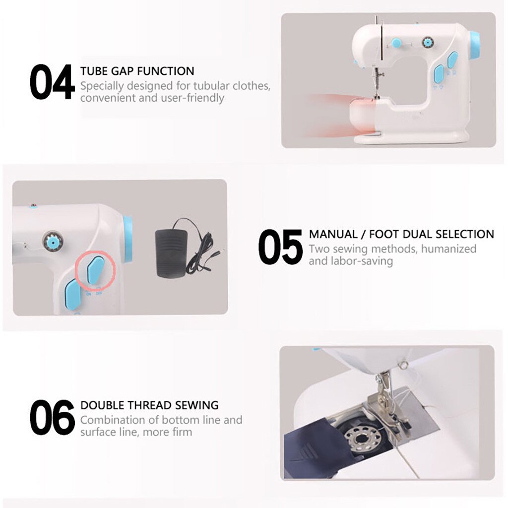 Sewing Machine Free Arm Best Sewing Machine for Beginners Best For Family Double speed double thread sewing machine#30