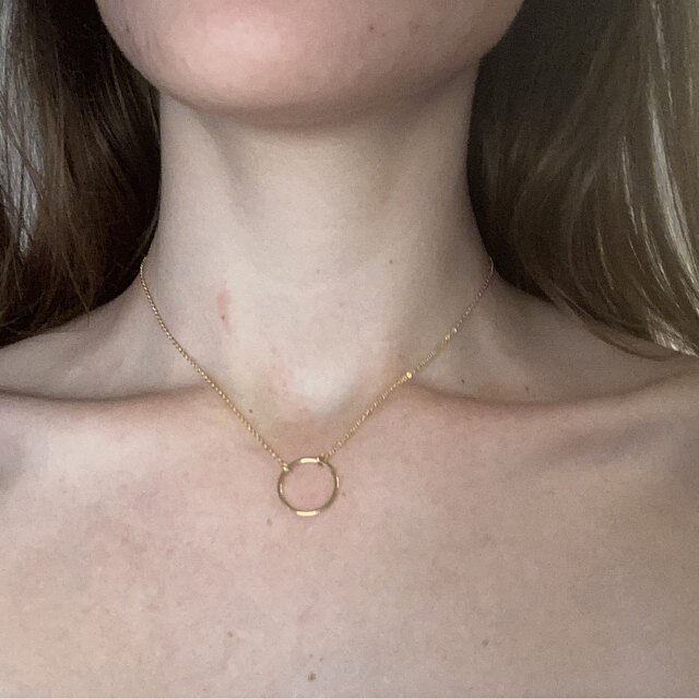 Dainty Heart Necklace Heart Choker Heart Necklace Heart Jewelry Small Heart Necklace GOLD Heart Necklace for Mom Wife