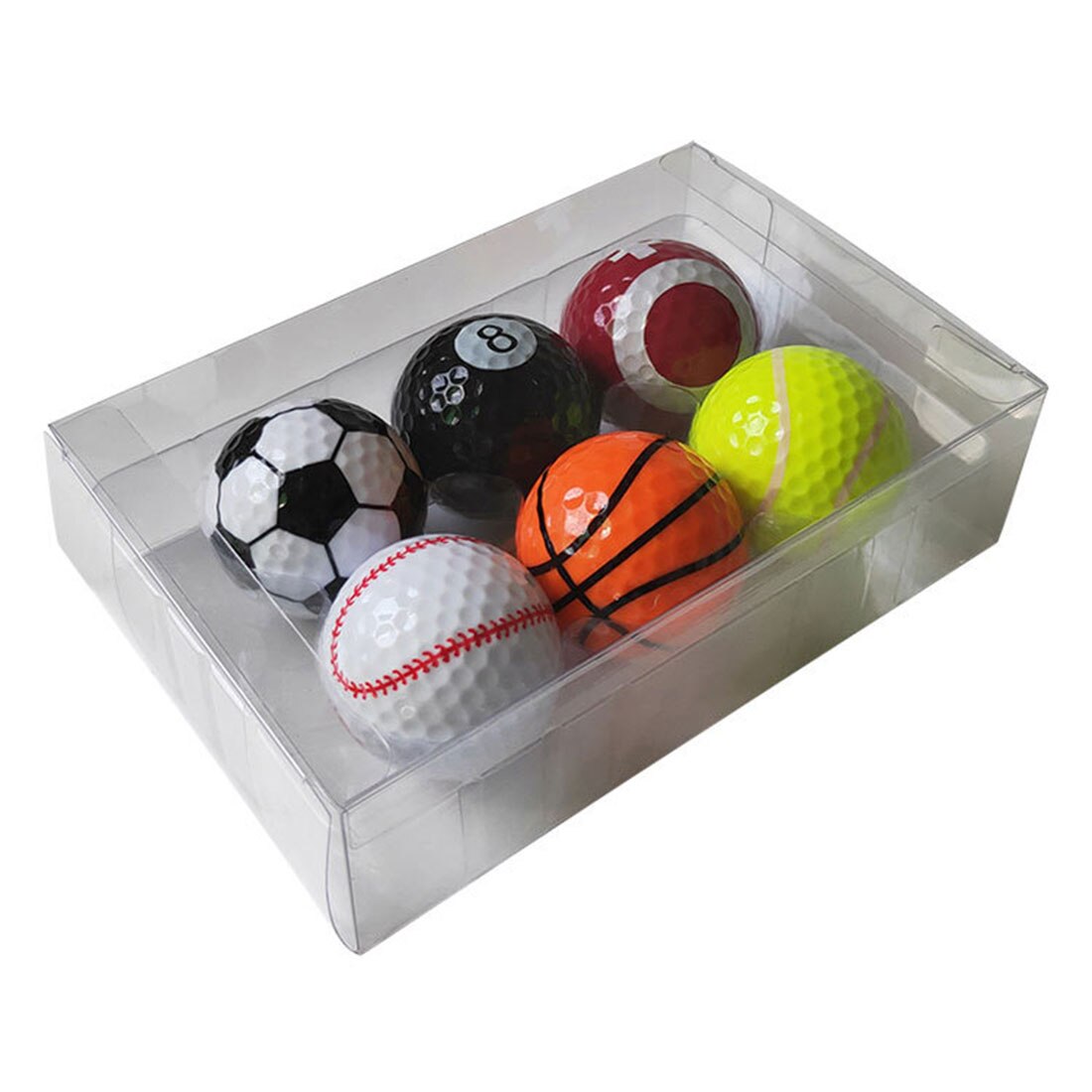 6Pcs Golf Sports Equipment Golf Balls Kit Brain-Training Toy For Children Kids Educational Toys Birthday Christmas