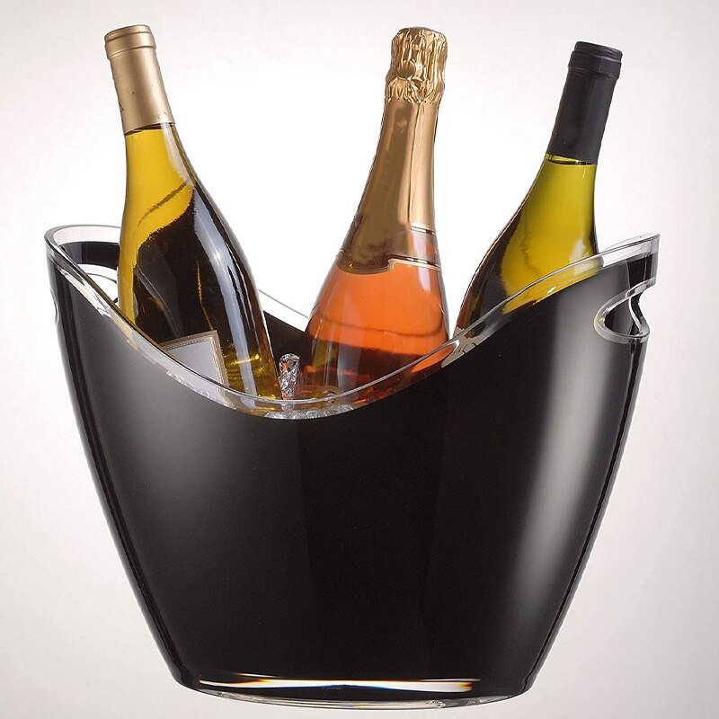 Dark Beer Barrel Beer Bottle Insulation Barrel Black Ice Bucket Champagne Barrel Commercial Beer Ice Bucket