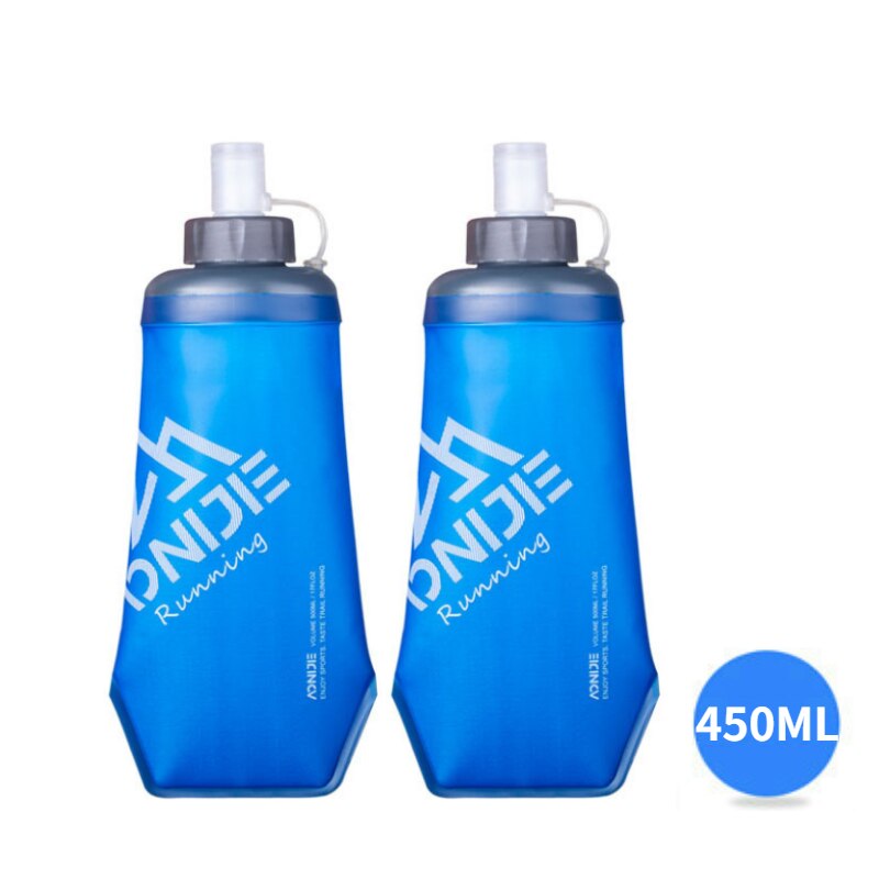 AONIJIE C9108 Ultraleicht Laufen Weste Trink Rucksack Tragbare Pack draussen Taschen Für Pfad Camping Wandern Marathon- Radfahren: SD27 450ML 2Stck