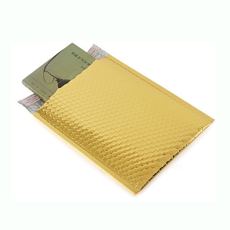 10pc 18*23cm Packaging Bubble Mailers gold paper Padded Envelopes Bag Bubble Mailing Envelope Bag Wrapping Storage