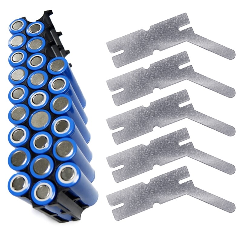 100 Pieces 18650 Battery Pack Nickel Plating Strip for Spot Welding of Lithium Battery Pack Portable
