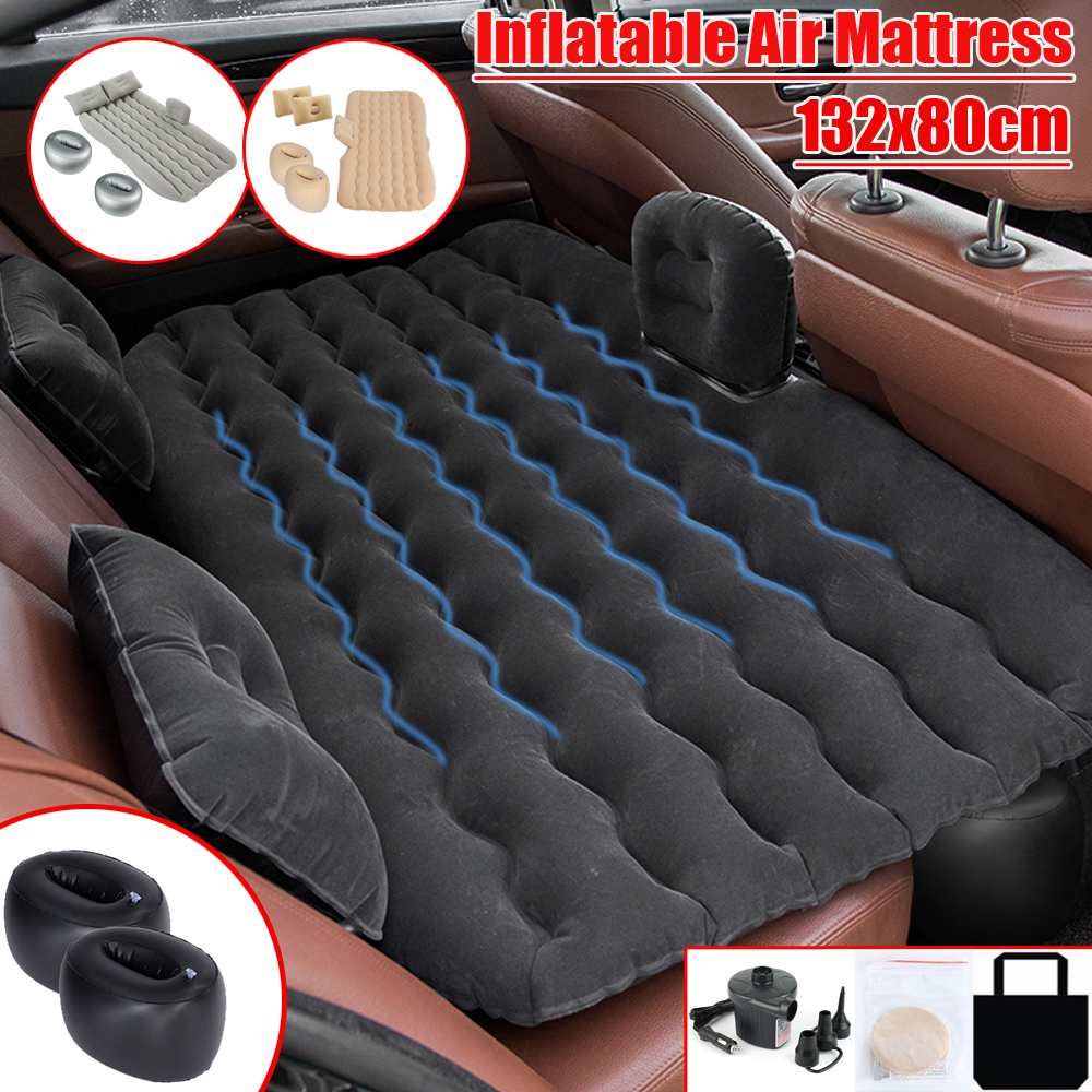 Auto Luchtmatras voor Volvo XC40 2018 2019 2020,Opblaasbare Matras Opblaasbaar Bed Camping Bed Kussen Draagbare Slaapmat Kofferbak Achterbank Luchtbed,A-Beige