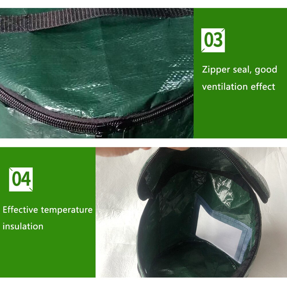 Sac de fumier PE sac de Compost horticole sac de Culture de sol nutritif bac de Compost de jardin pour la croissance de légumes de fruits de thé