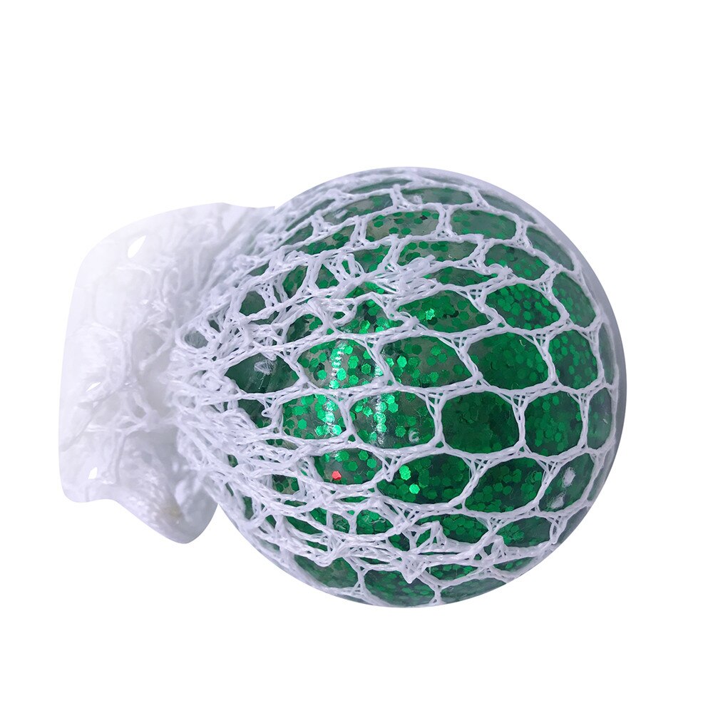 5ml Mesh Ball Stress Led Glowing Squeeze Grape Toys Anxiety Relief Stress Ball Squishy Toy Anxiety Relief Decompression Toy