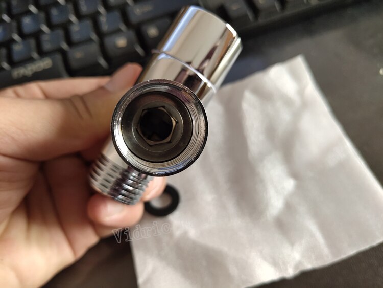 1/2 to 3/4 Chrome 3 Way Diverter Valve 4/8 to 6/8 Shower water distributor, shower nozzle switch 1 to 2 ways connector converter