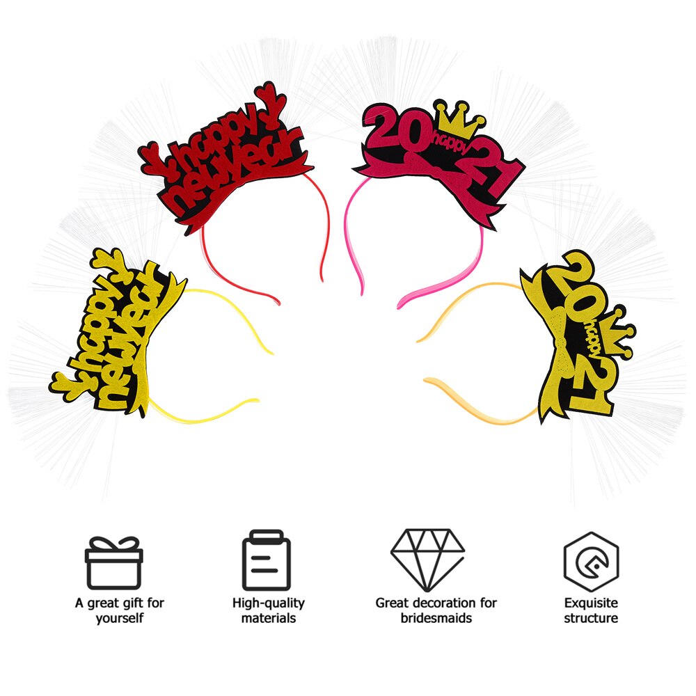 4 stuks interessante, mooie, nieuwe hoofdtooien, haarbanden en haarringen voor volwassenen en kinderen van 18 jaar en ouder