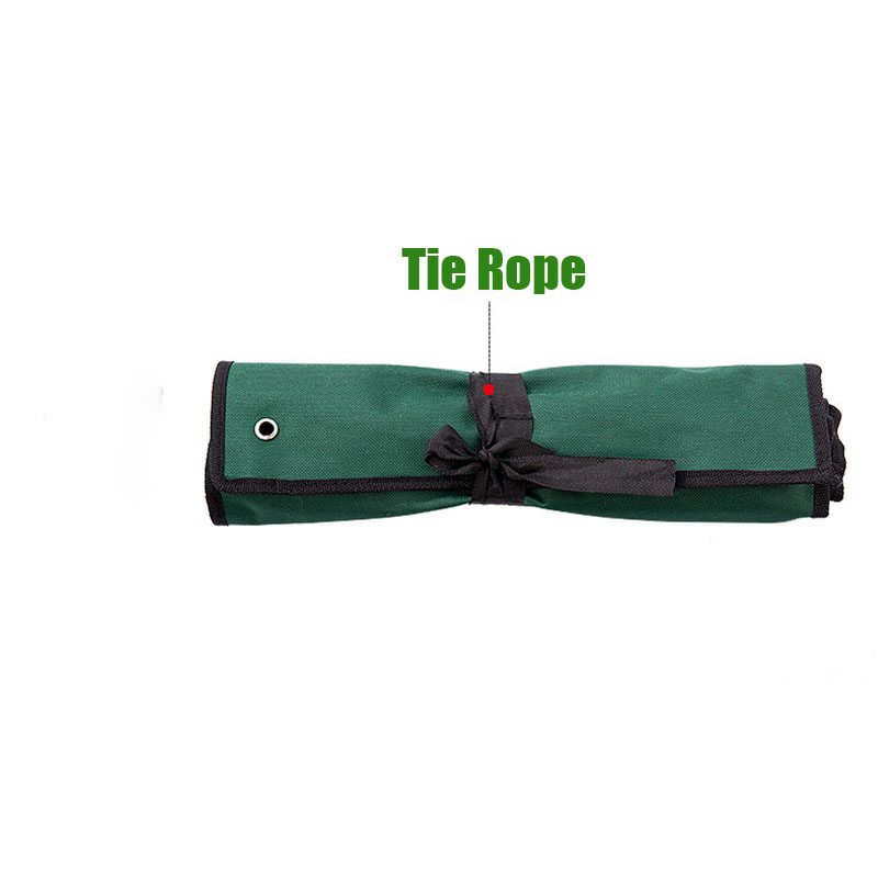 1Pcs Canvas Wrench Storage Bag Roll Up Foldable Spanner Organizer Spanner Combination Hanging Bag for Spanner Tool Organizer