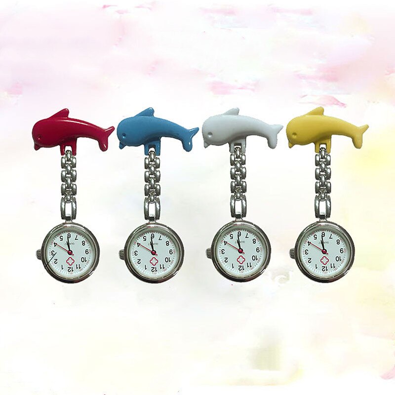 Vrouwen Dolfijnen Quartz Verpleegkundigen Horloge Legering Horloge Smiley Verpleegkundige Tafel Horloges Zakhorloge
