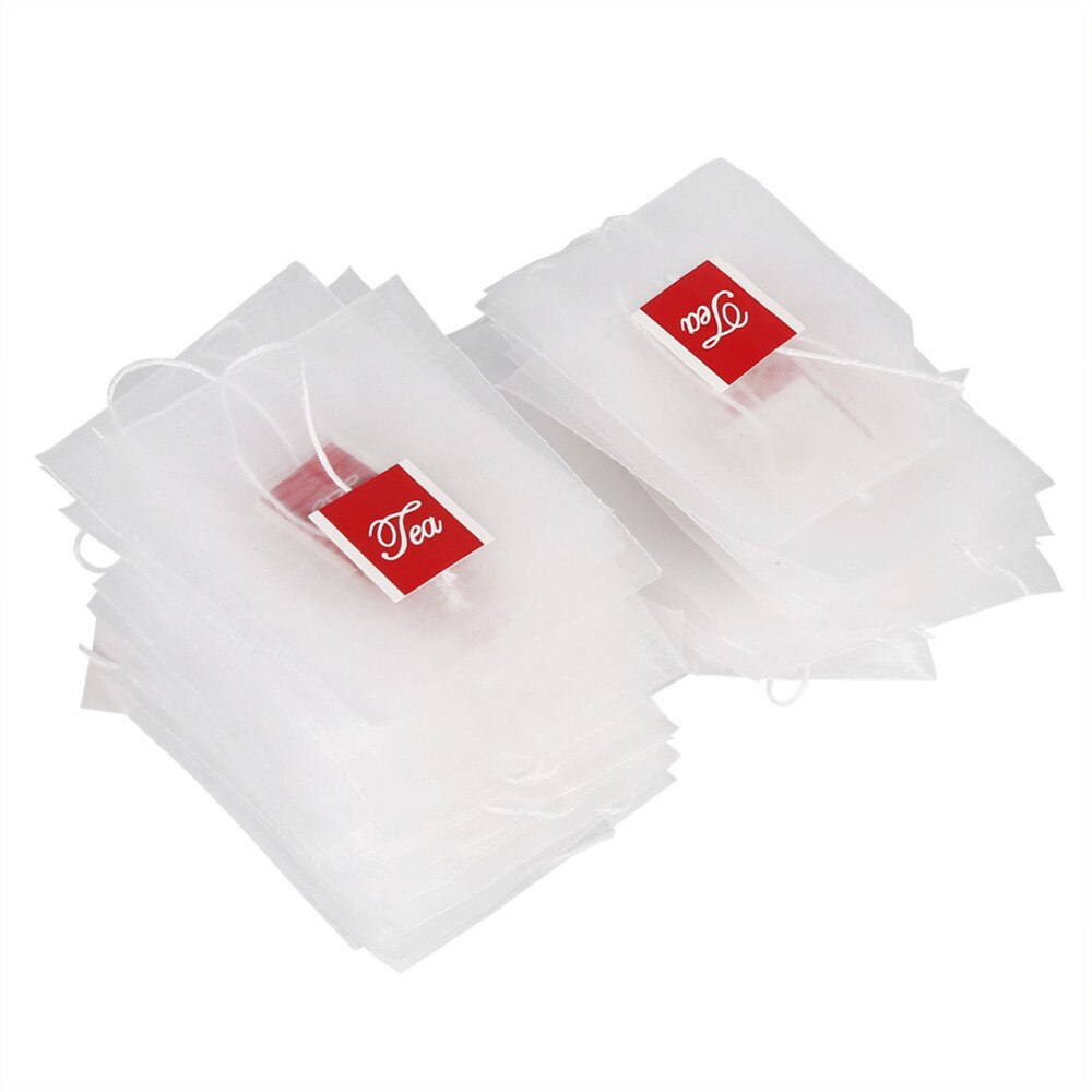 Nylon Theezakjes Met String Heat Seal Filter Paper Herb Losse Wegwerp Theezakjes thee-ei Zeef