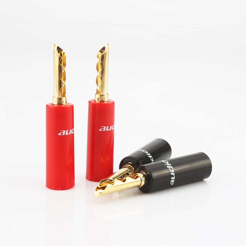 16 stück Nakamichi 24 k Gold überzogen BFA 4mm Banane Stecker hifi Lautsprecher kabel Stecker