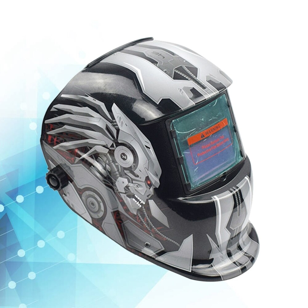 Solar Powered Welding Helmet Auto Darkening Welding Helmet Welding Mask Wide Shade Range Large Viewing Area (B Styl: Default Title