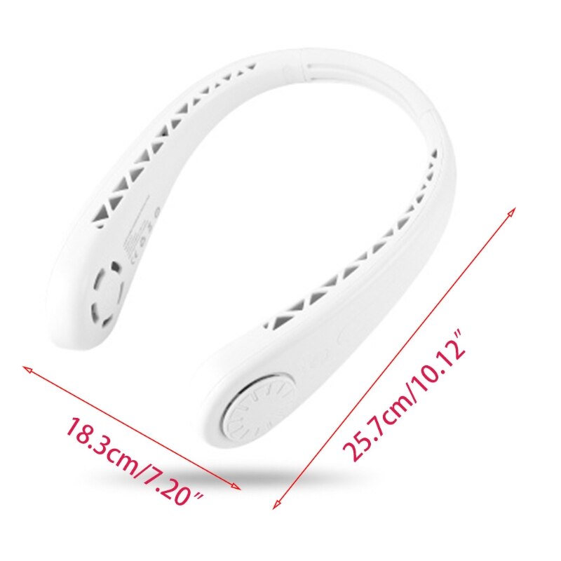 Mini Bladeless Fan Neck Fan USB Rechargeable Hanging Neck Around Wearable for Home Outdoor Fan Mute Sports