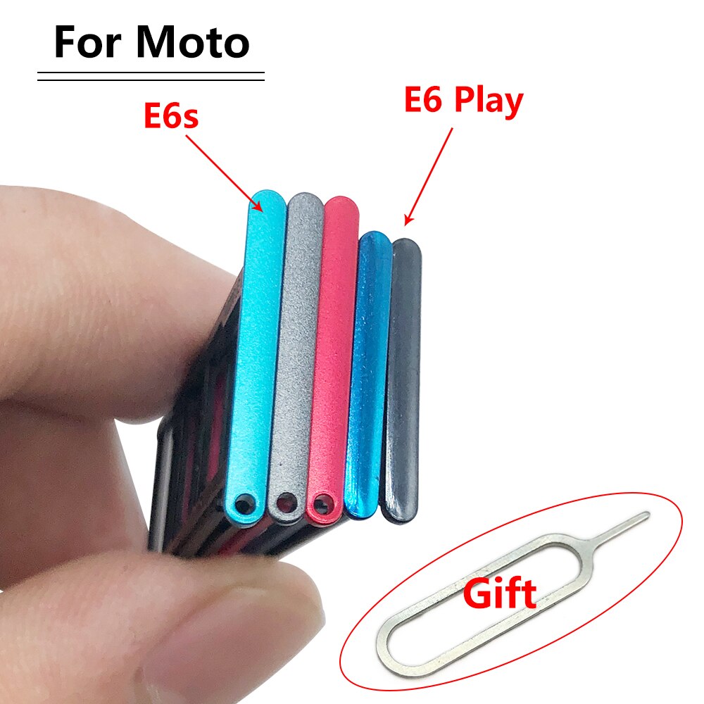 SiM Tray For Moto E6 Play E6S G10 One Action One Fusion Macro SIM Card Slot SD Card Tray Holder Adapter