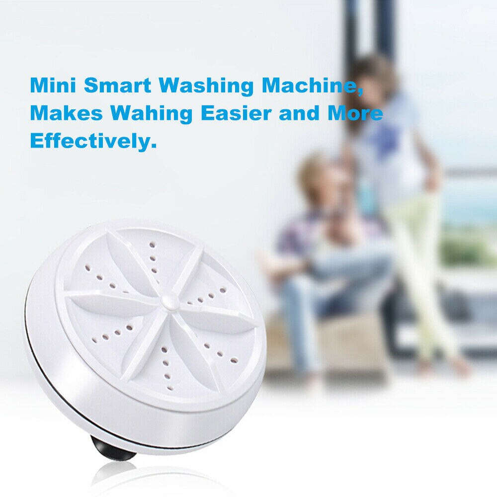 3in1 Mini Washing Machine Portable Personal Rotating Ultrasonic Washer Adjustable with USB Cable Convenient for Travel