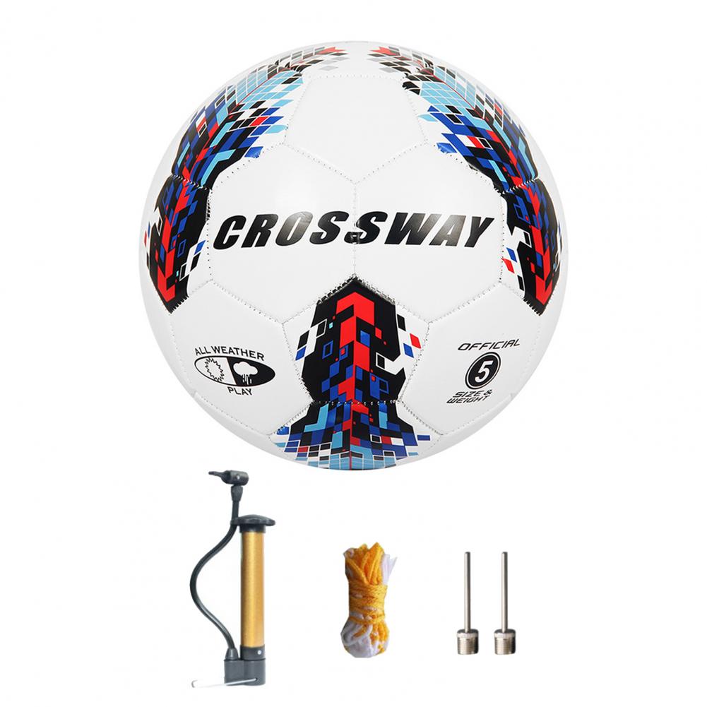 Kreuzung FußBall Hohe Elastizität Tragen-Beständig PVC Standard Größe 5 FußBall Regelmäßige Wettbewerb FußBall Ball für FußBall Spiel