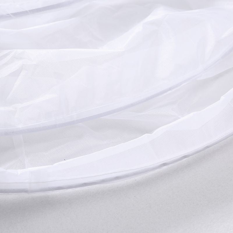 Witte 4 Lagen Geen Hoepel Petticoat Trouwjurk Crinoline