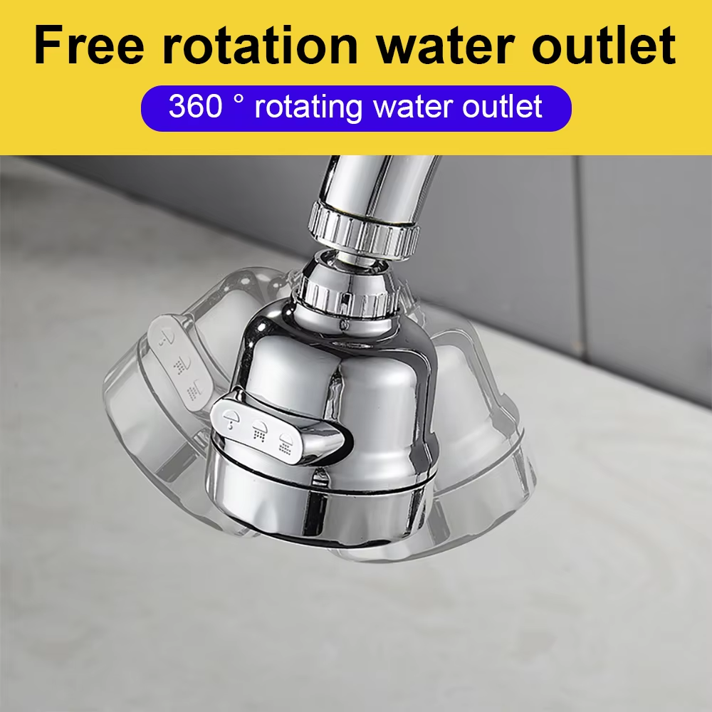 Universele Keukenkraan Douche Extender Filter 360 Rotatie Verlengbuis Mondstuk Adapter Gootsteen Draaibare Kraankop voor Waterbesparing