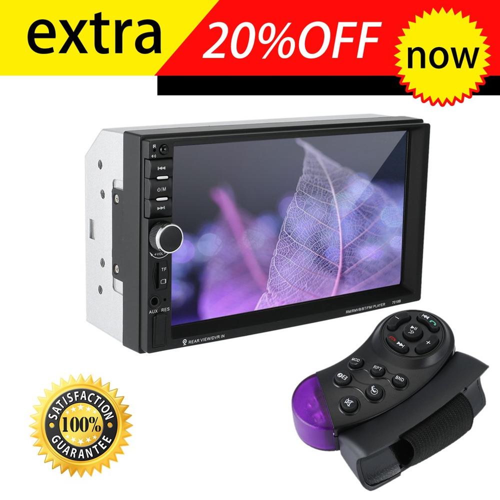 7 Inch Double 7018B 2 DIN Car FM Stereo Radio MP5 Player TouchScreen Multimedia player With Direction Control
