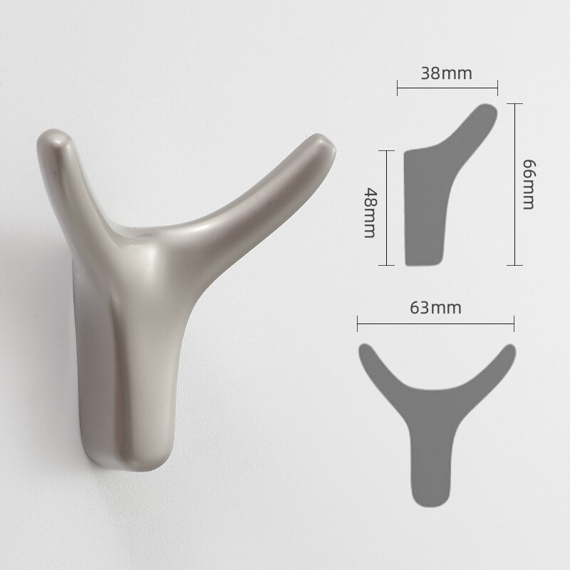 JD Zink-legierung nordisch Zauberstab Haken KleiderbüGel kleider Haken Mantel Tasche Hütte Hängen Haken Schlecht Küche Kleidung Gestelle mit Schrauben: Perle Nickel