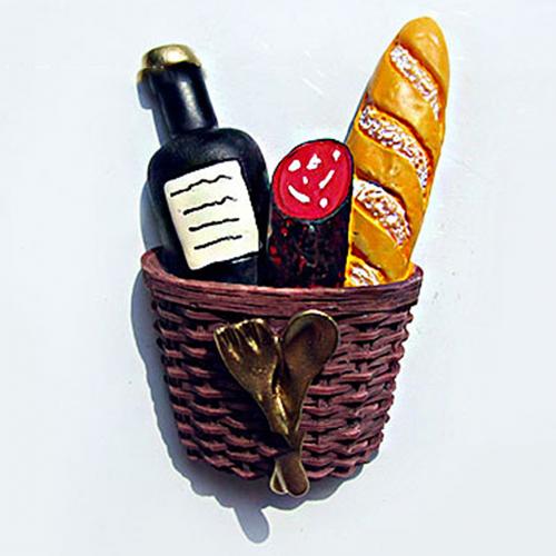 Ei Melk Koffie Cup Brood Koelkast Magnetische Koelkast Sticker Hars Koelkast Stickers Creatieve Leuke Magneet Keuken Decor: Ham Bread