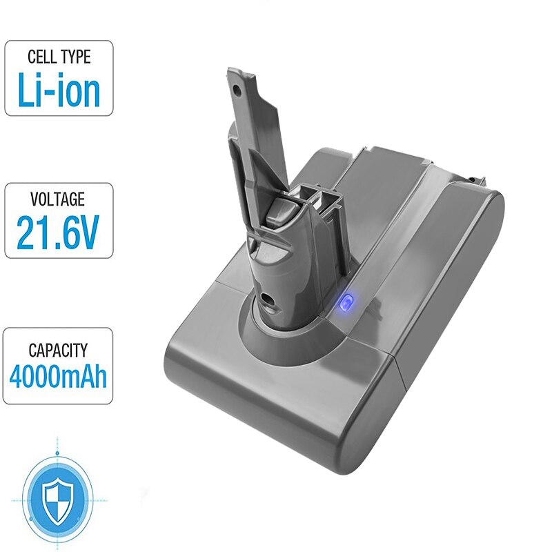 Batteria li-lon Battool 21.6V 6000mAh per Dyson V7 FLUFFY V7 Animal V7 Pro 225403 229687 batteria ricaricabile per aspirapolvere