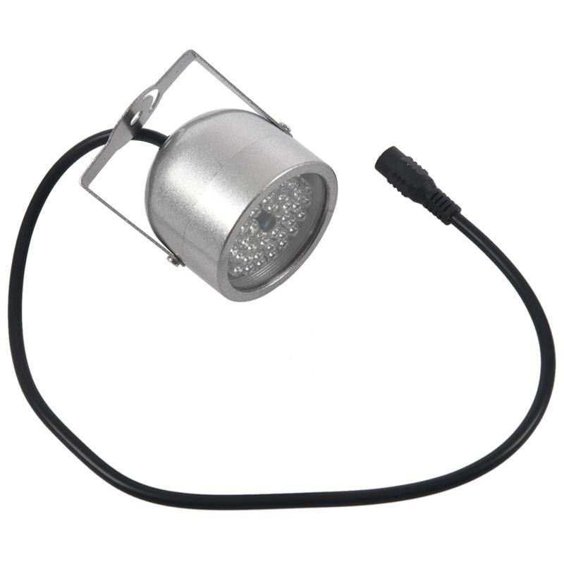 48 førte ir infrarød nattesyn sikkerhedskamera cctv kamera  dc12v sølv