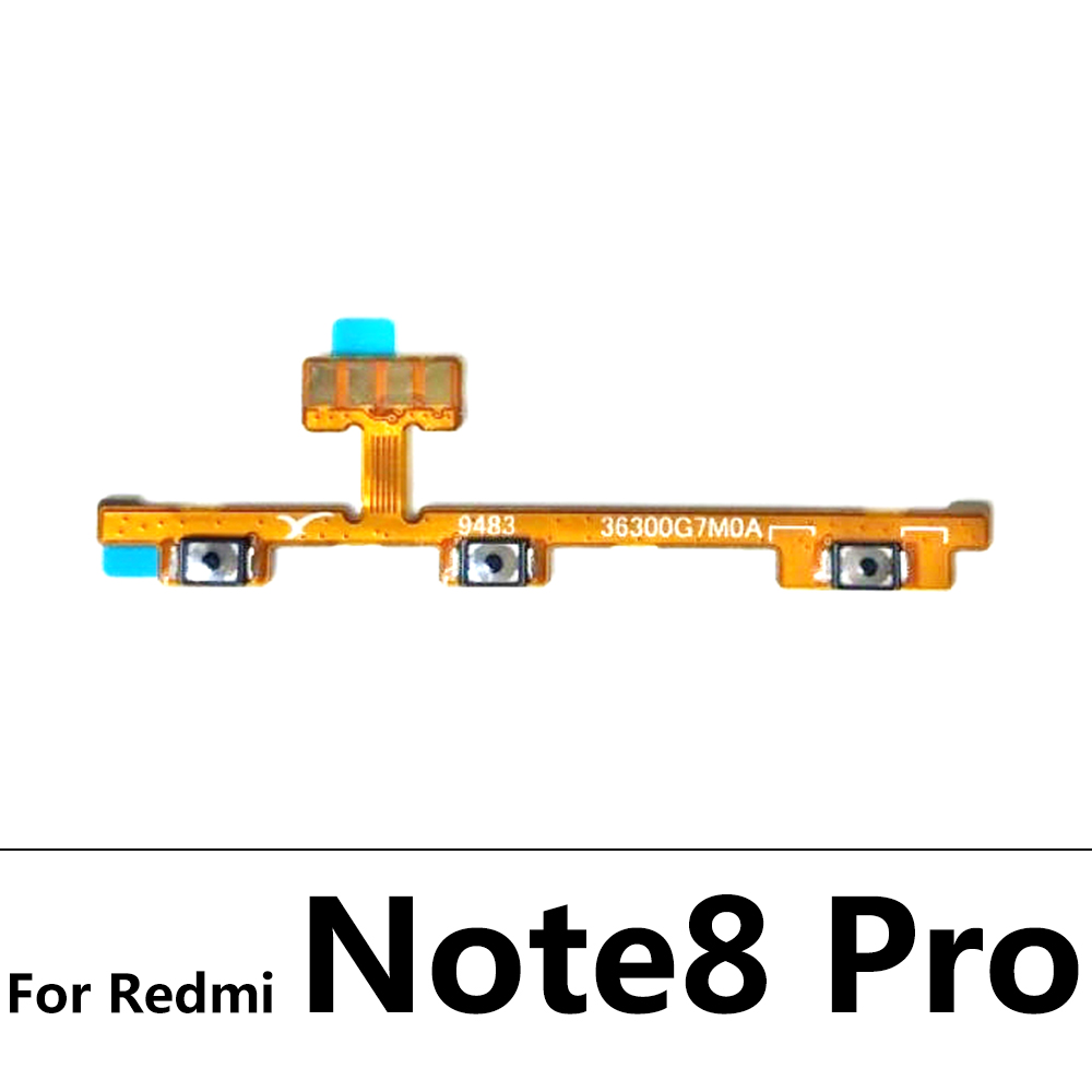10 sztuk/partia, przycisk włączania i wyłączania boczny przycisk Flex Cable dla Xiaomi Redmi 6 6A 7 7A 8 8A 9 9A uwaga 6 7 8 8T 9 9S 10 Pro 5G: Redmi Note 8 Pro