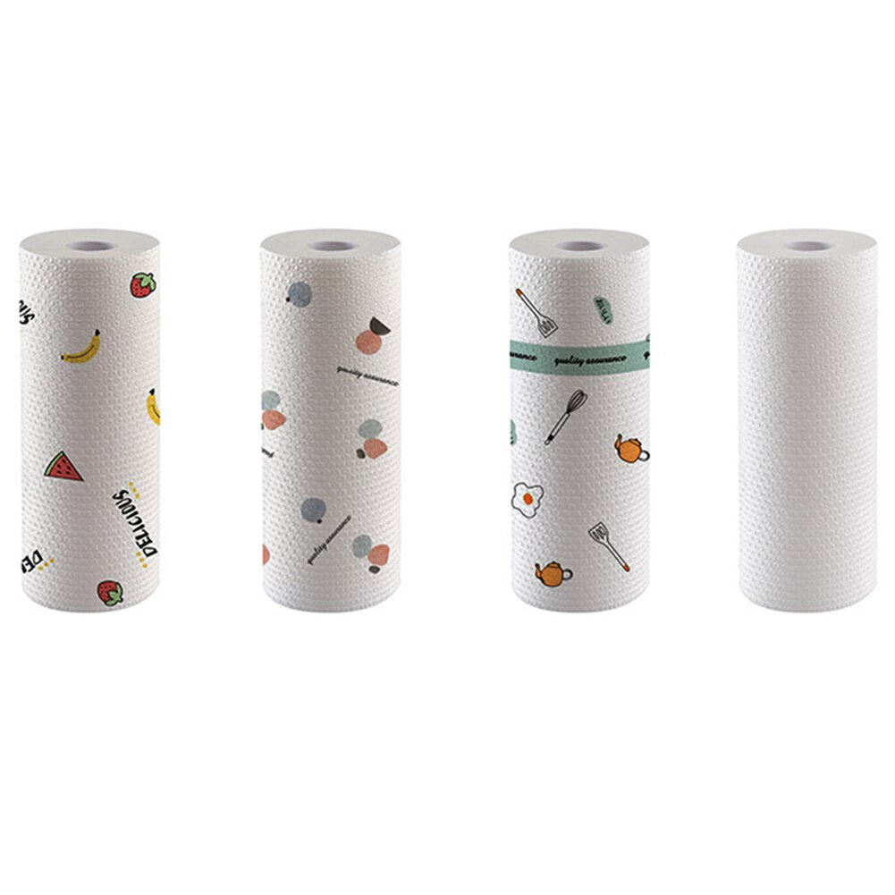 Kitchen Disposable Cleaning Towels Native Wood Pulp Environmental Protection Oil and Water Absorption Wipe Cloths
