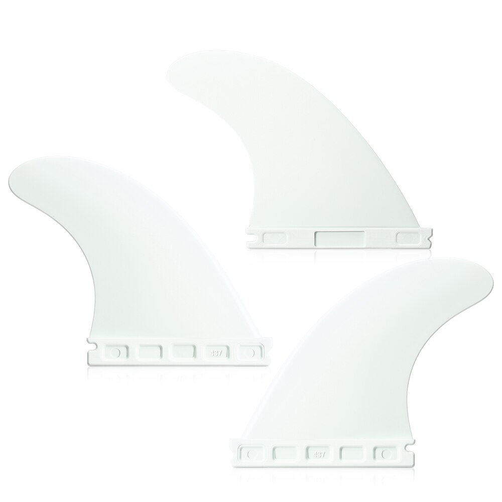 11.1cm future tri fin 4.37 '' surfing tri fin set surfboard fins fcs future fin thruster 3 packs vannsport surfing board: Hvit