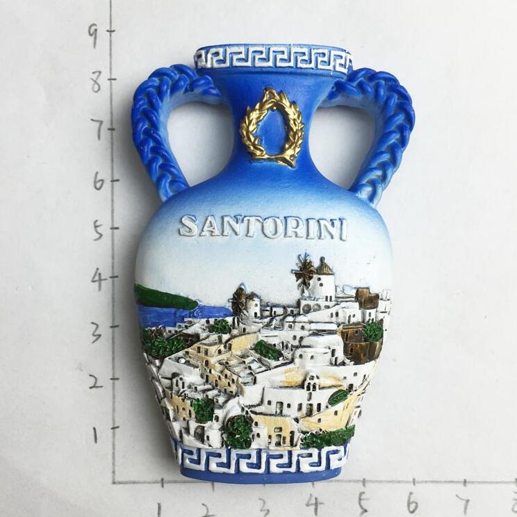 Kariatides hellas parthenon tempel griekenland toeristische reis souvenir 3d hars decoratieve koelkast magneet ambacht