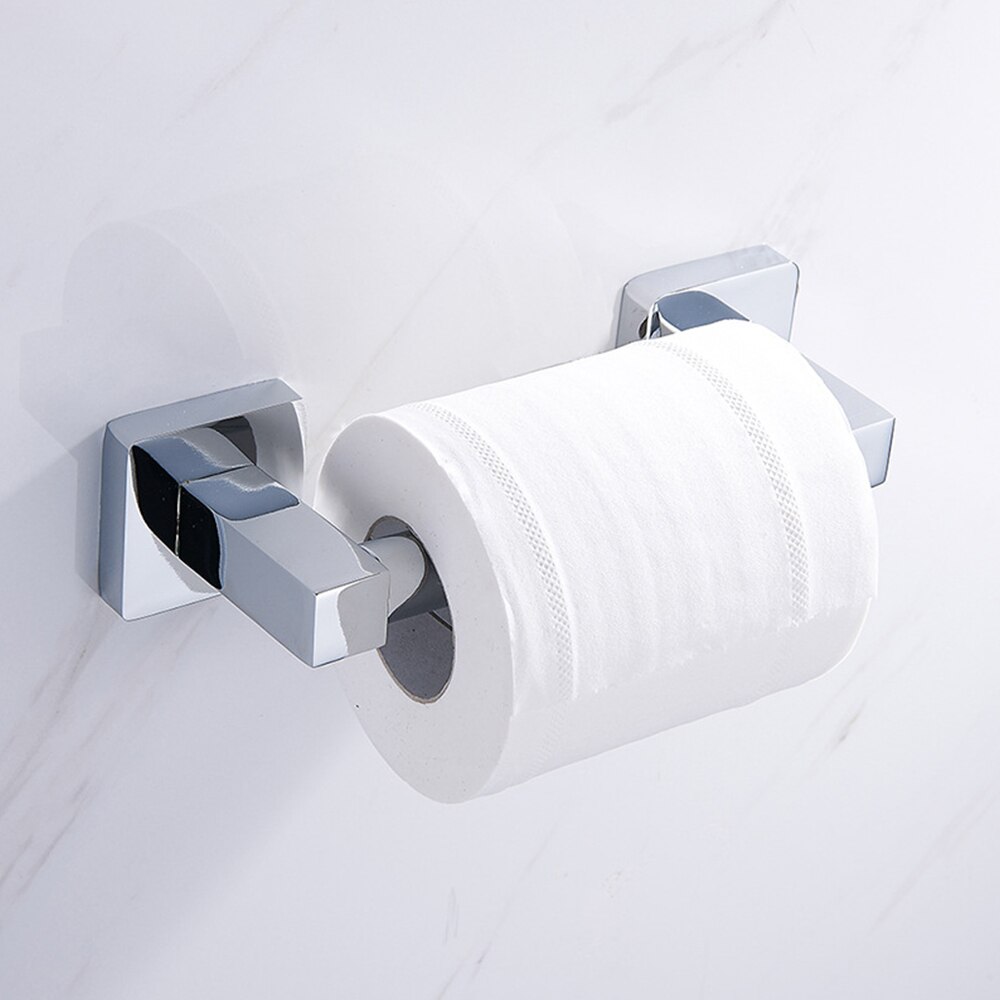 1/3pcs Toilet Paper Holder Roller Bathroom Paper Towel Plated ABS Retractable Spring Insert Replacement Lightweight