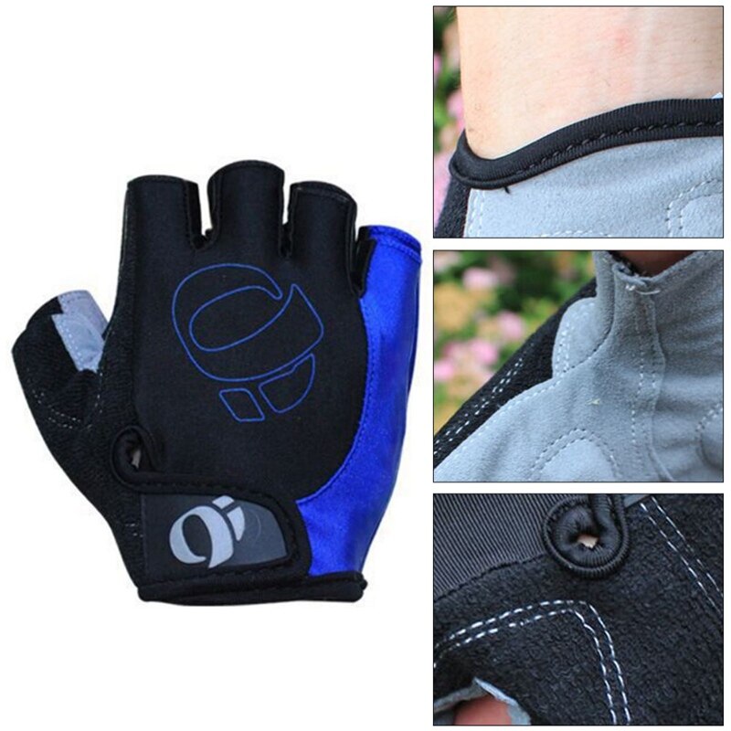Moto vélo cyclisme demi doigt gants moto vtt anti-dérapant choc respirant gants