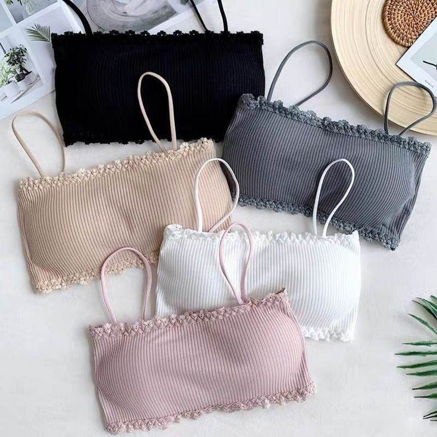 Small Breast Bra Top for Kid Girls Underwear Solid Cotton Training Bra Wireless for Young Girls Underwear Vest