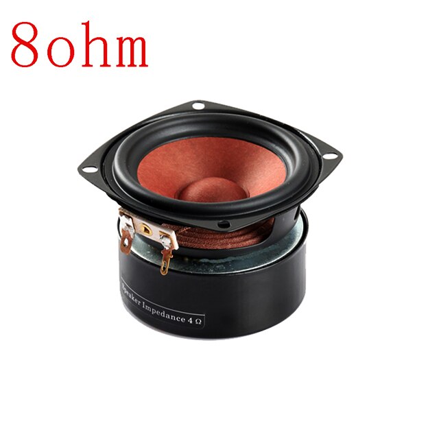 3 Inch Full Range Speaker Driver 15W 4Ohm 8Ohm Geluid Muziek Hifi Bluetooth Speaker Voor Boekenplank Audio Diy 1pc: 8Ohm Square 1pc