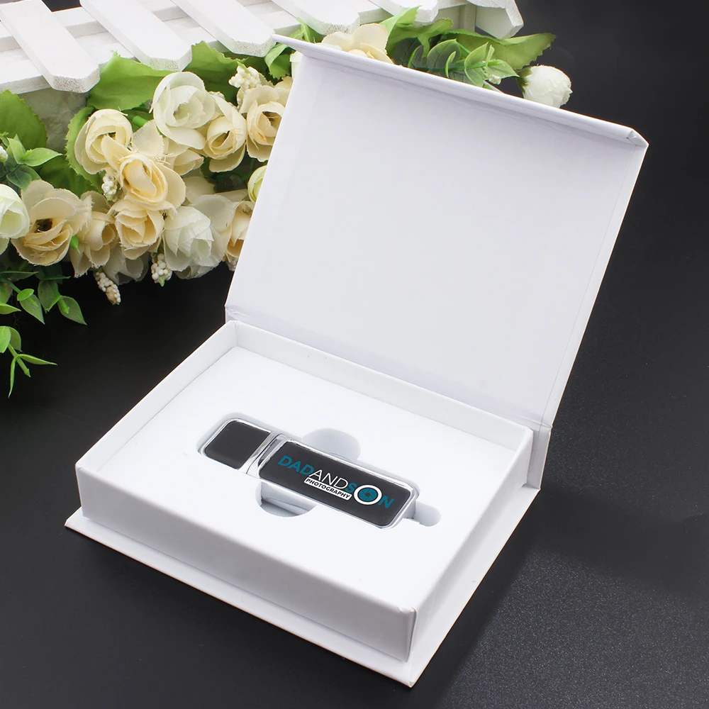 Unidad Flash USB 3,0 de cuero de alta velocidad, 128GB, 64GB, logotipo impreso personalizado gratis, memoria Flash, caja de de cumpleaños, 10 Uds.
