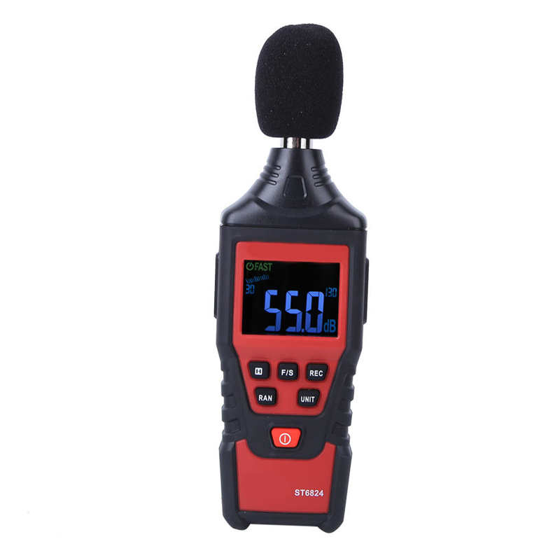 Decibel Meter ST6824 Digital Sound Level Meter Voice Tester Noise Decibel Monitor Meten 30-130dB Sound Level Meter