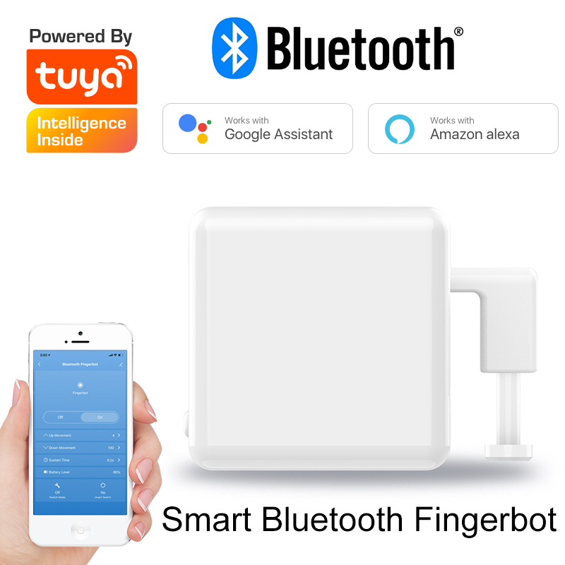 Interruptor inteligente para el hogar, pulsador de botón con Bluetooth, WiFi, Compatible con Alexa, asistente de Google y Control por voz, Tuya