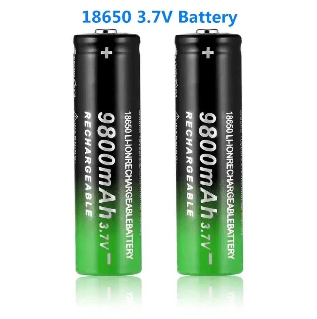 fast charging 18650 battery 9800mah 3.7V 18650 Li ion battery flashlight charging battery +