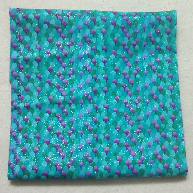 50x105cm Glitter Silver Stamping Fish Scale Printed Cotton Fabric Bling Bling DIY Fabric Patchwork for Cloth Dress Home