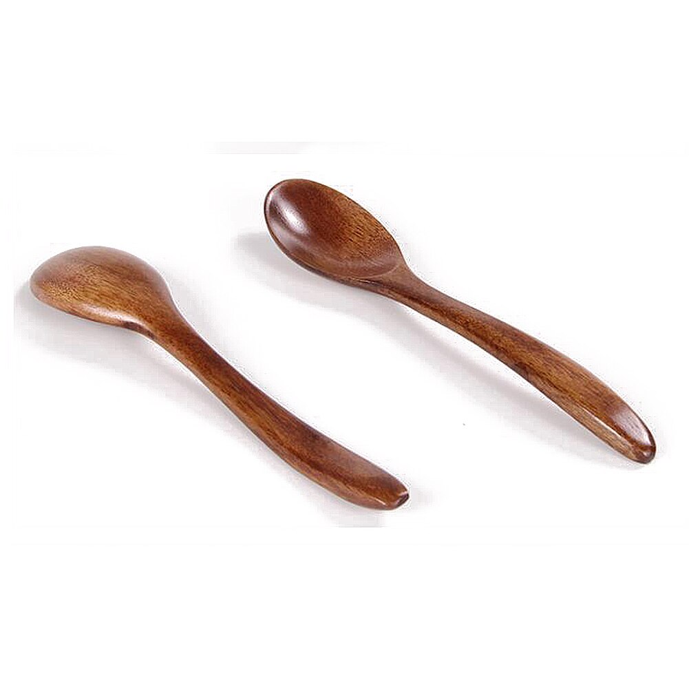 1pcs Wooden Spoon Cutlery Coffee Edible Mixing Stir Cooking Salad Ladle with Japanese Kitchen Utensils