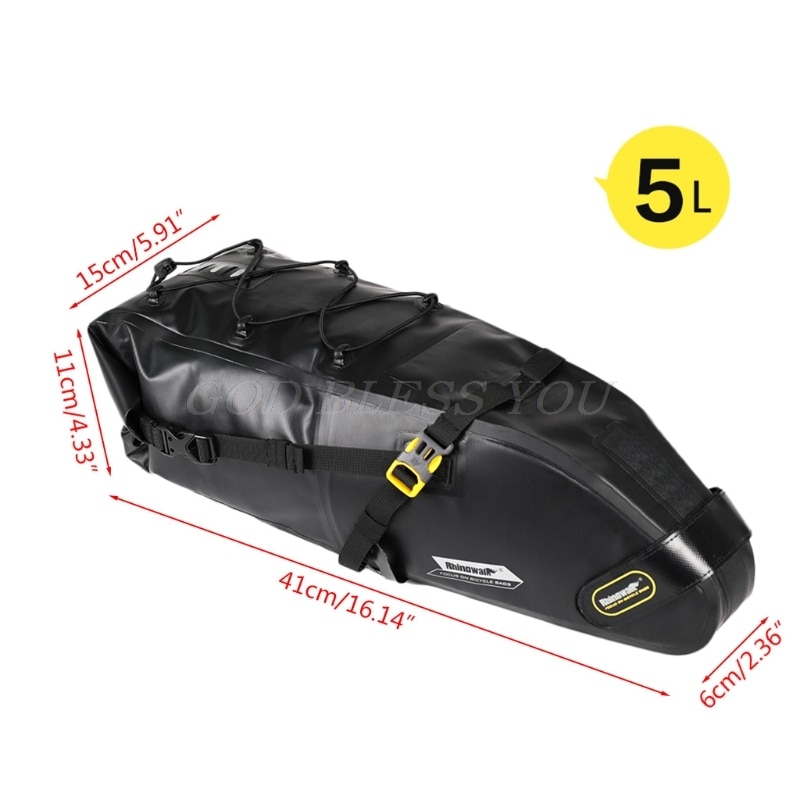 Rhinowalk 5L Bike Waterdichte Fiets Zadeltas