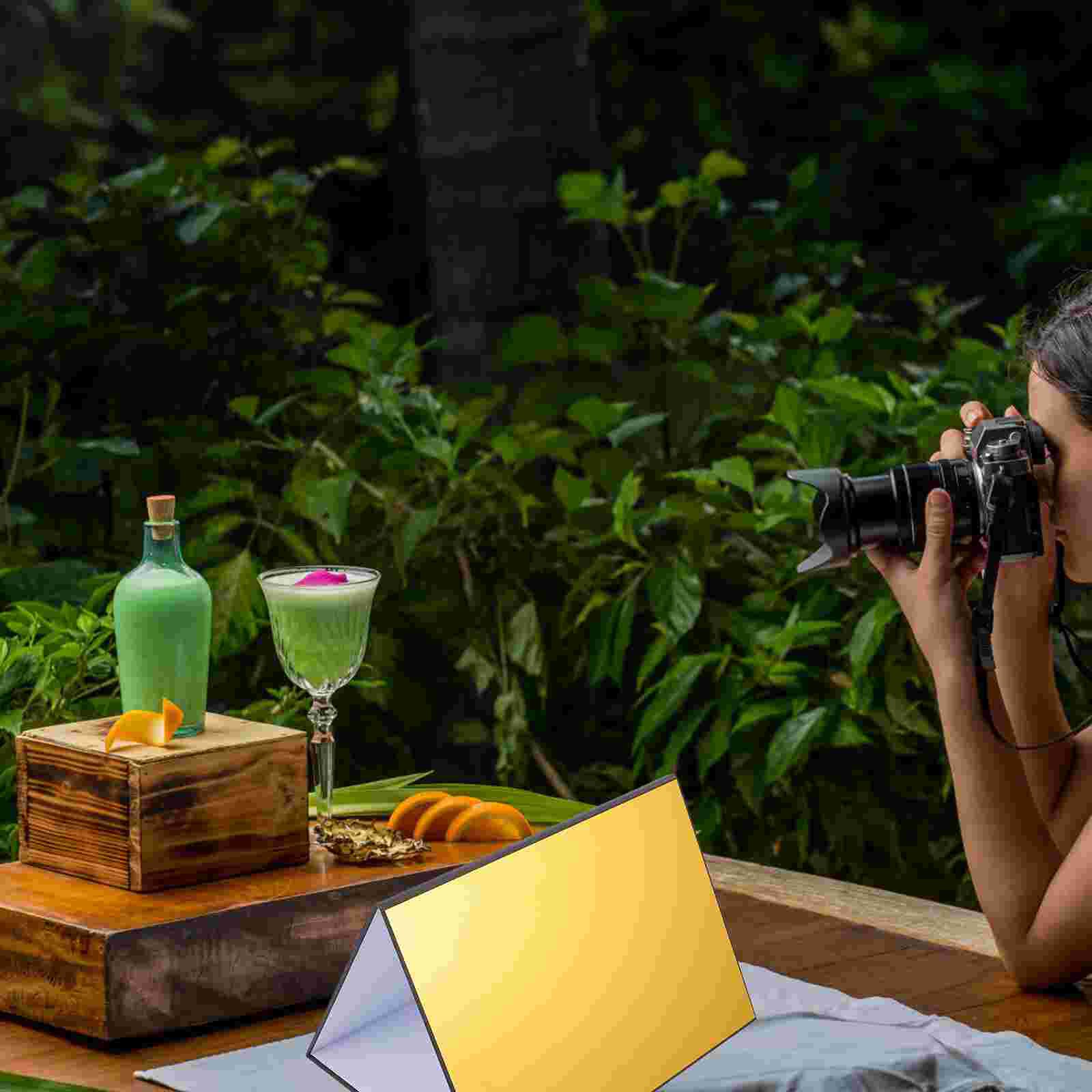 Reflective Display Board Foldable 4-color Board A4 Studio Photography Accessory