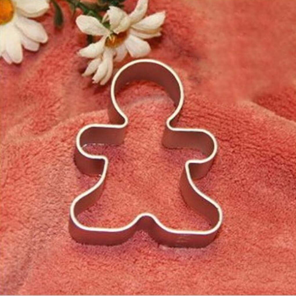 Metal Alloy Gingerbread Men Shaped Baking Biscuit Cookie Mold Decorating Tools