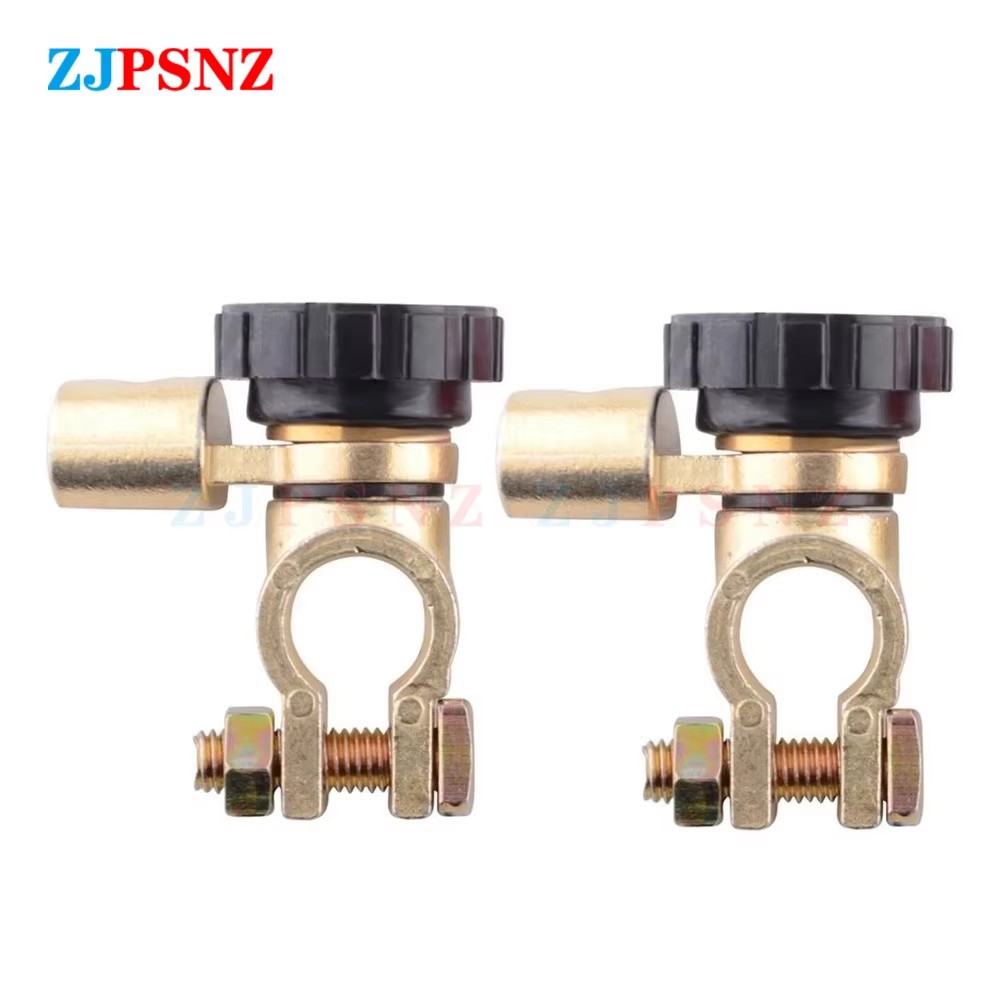 Car Battery Terminal Link Switch Clamp Top Post Terminal Quick Cut Off Disconnect Isolator Switchs Truck Battery Disconnector: army green